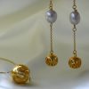 high-end callisto gold pearl earrings in 24K gold plated sterling silver, premium callisto gold earrings with freshwater pearls, high-end handmade callisto gold pearl earrings, greek made callisto gold pearl earrings, designer callisto gold pearl earrings, elegant callisto gold pearl earrings, timeless callisto gold pearl earrings, luxury callisto gold pearl earrings, festive callisto gold pearl earrings.