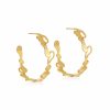 Handmade Acrobats Golden Hoop Earrings made of 24K gold plated silver. A timeless accessory for your jewelry box! Made in Greek atelier by "JeAc" Brand.