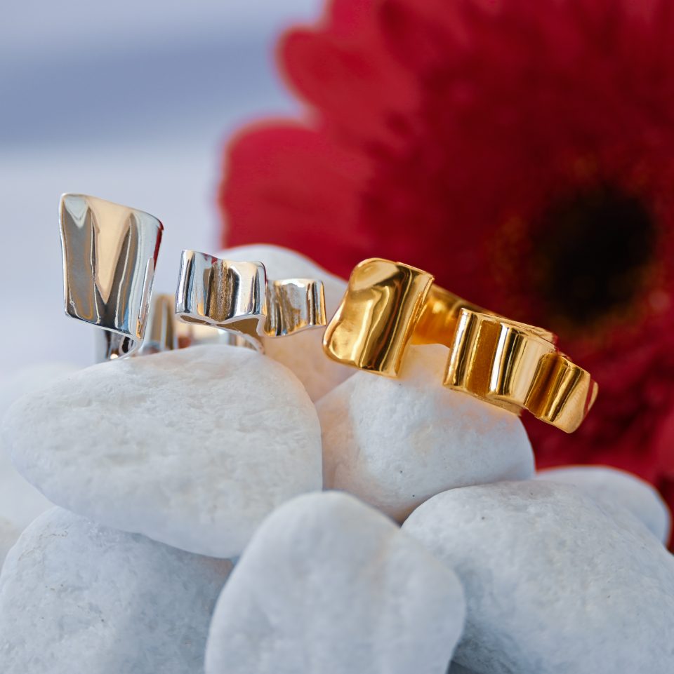 Sterling Silver Ribbon Ring