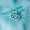 Handmade silver triple circle ear climbers for women, casual and stylish earrings climbing the ear.