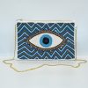 BEST ALL-DAY SUMMER BAGS! FANTASTIC PRICE! Kirki handmade, boho-chic summer bags! Evil Eye Turquoise Clutch Bag is your new obsession! Click to discover!
