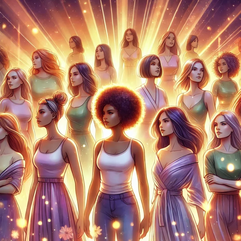 DALL·E 2025-03-07 20.46.22 - A powerful and inspiring illustration of Women's Day celebration. A diverse group of strong, confident women standing together, radiating strength and