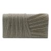 Kallisti Sparkling Gold Clutch Bag in shimmering gold fabric with detachable gold chain. The perfect elegant accessory for weddings and galas.